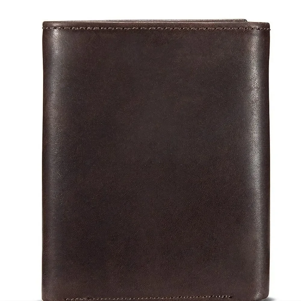Carhartt Oil Tan Leather TriFold Wallet- Brown